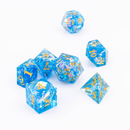 Nebula Voyager | Sharp Edge Dice | Resin | 7 Piece Set