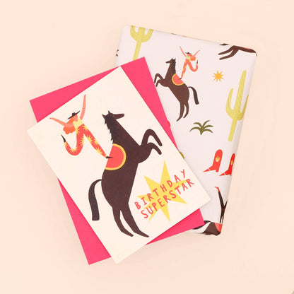 Superstar Birthday Card | Cowgirl Card | Women's Card | A6