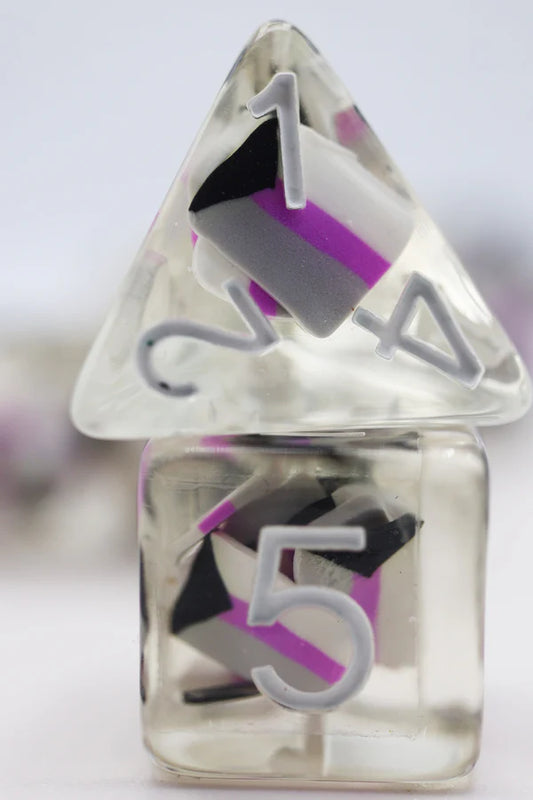 Demisexual Flag RPG Dice Set Resin