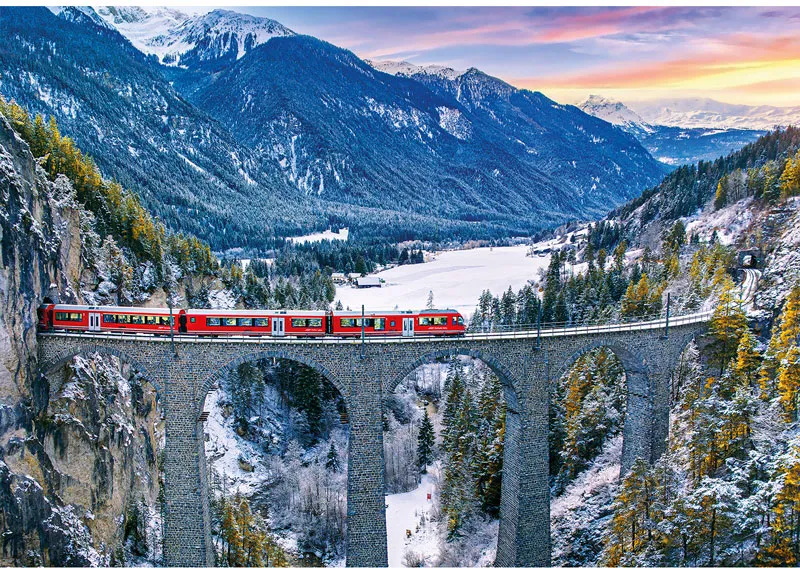 Landwasser Viaduct, Swiss Alps