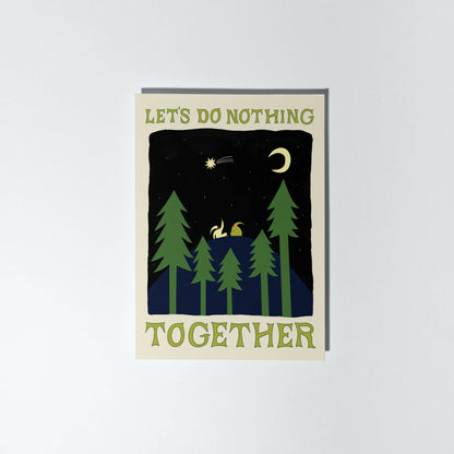 Let's Do Nothing Together Card | Love Card | Valentine's Day