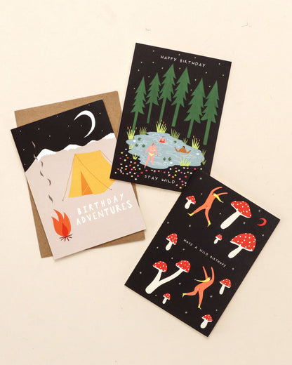 Stay Wild Swimming Birthday Card | Nature Card | Folky Card