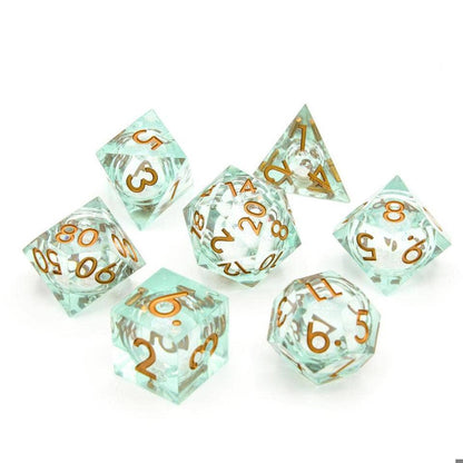 Forest Fae | Liquid Core Dice | 7-Polyhedral Set