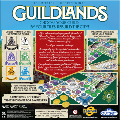 Guildlands - Strategic tile-laying game for 2 - 6 players