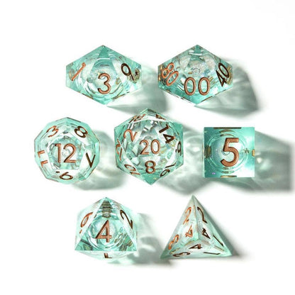 Forest Fae | Liquid Core Dice | 7-Polyhedral Set