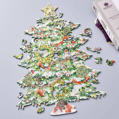 Snowy Fir Tree - Vine Cut