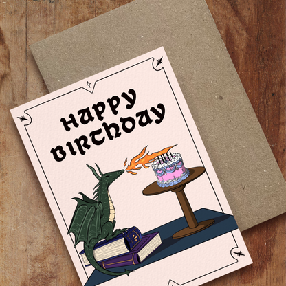 Birthday Dragon Card, Birthday Card