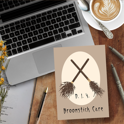 DIY Broomstick Care, Softcover Notebook
